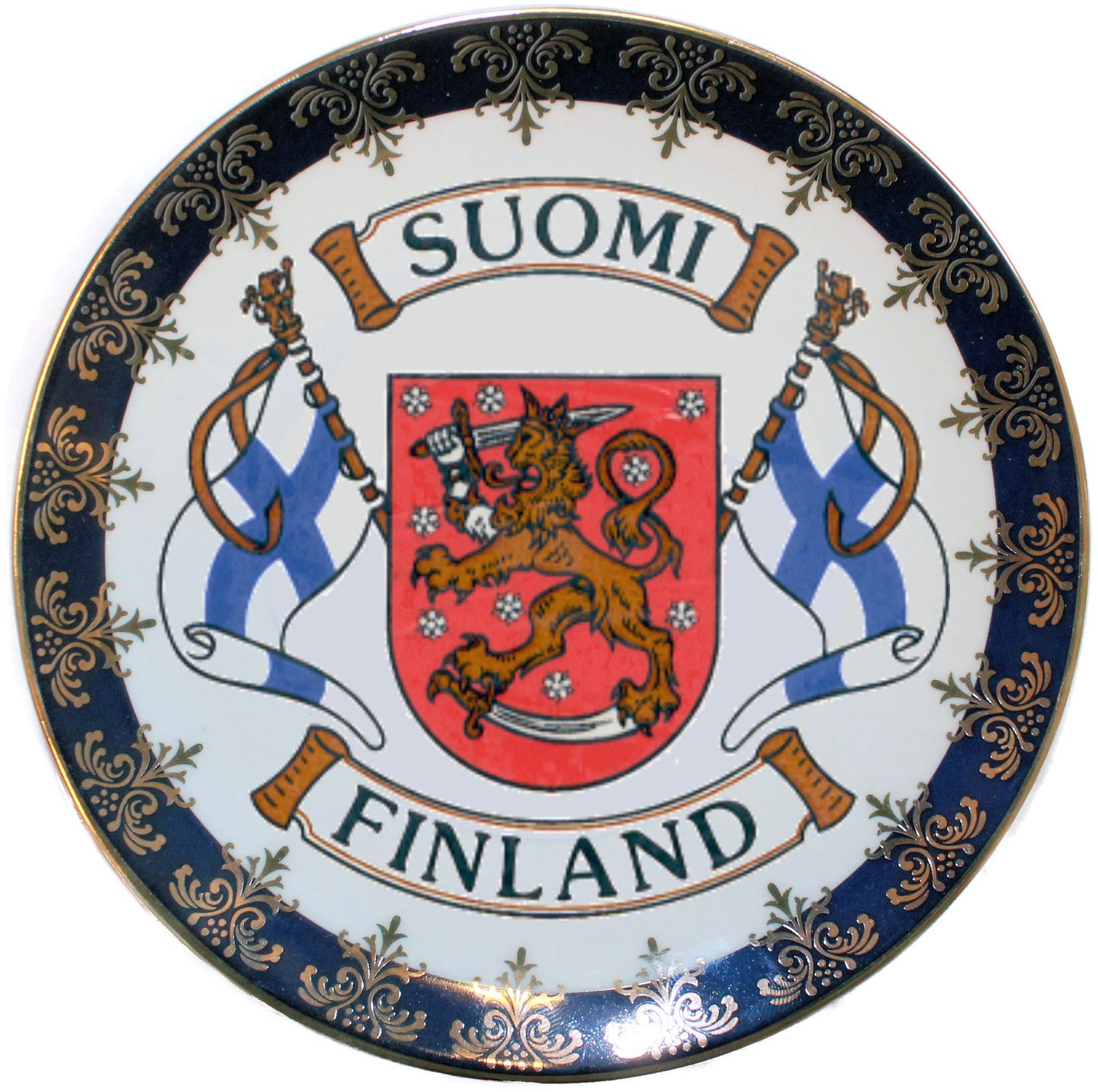 Pieni lautanen Liput vaakunalla 1200/6002