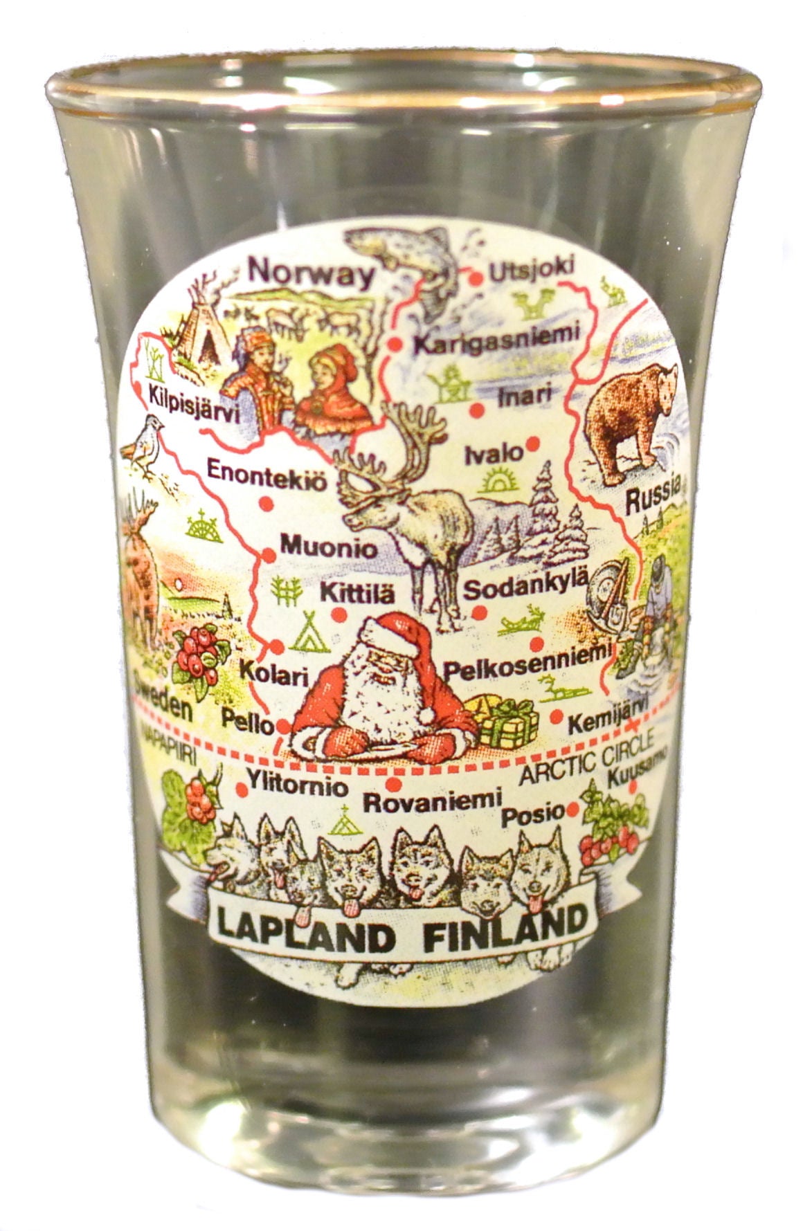 Shottilasi Lapin kartta 13/6008