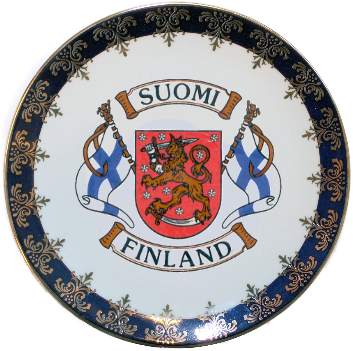 15cm lautanen Liput vaakunalla 1300/6002