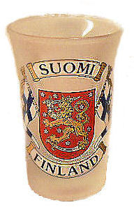 Shottilasi Liput vaakunalla satiini 130/6002