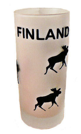 Drinkkilasi flokattu Hirvi Musta 187SM