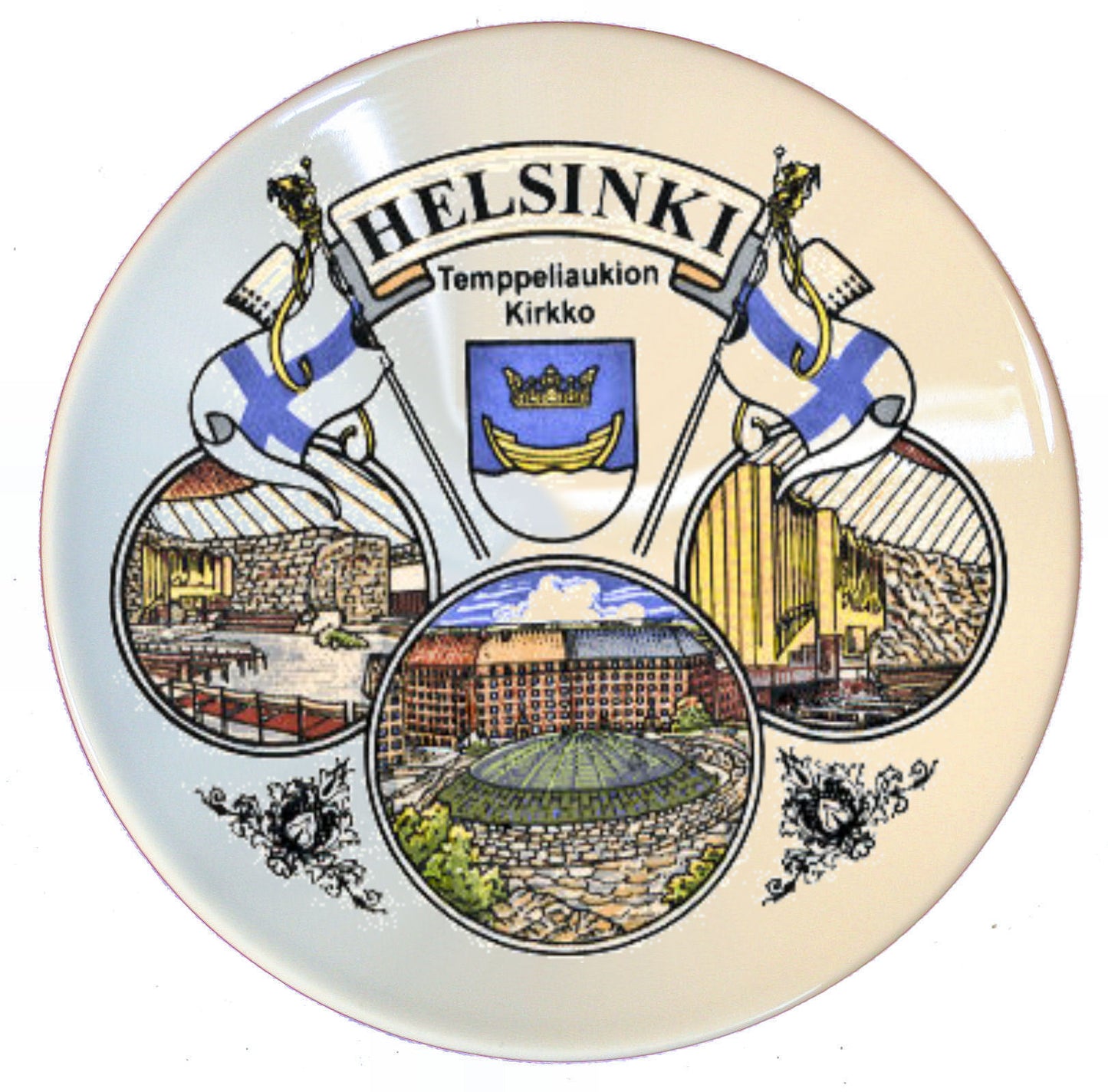 Pieni lautanen Temppeliaukion kirkko 300/5008