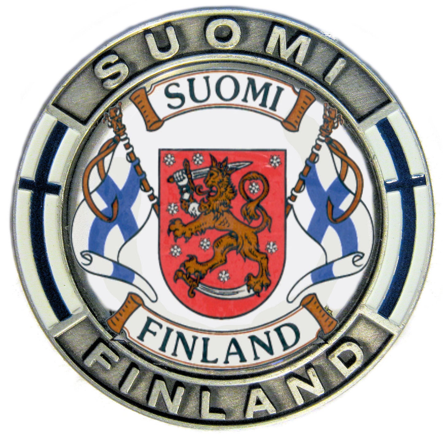Metallimagneetti Liput vaakunalla 611/6002