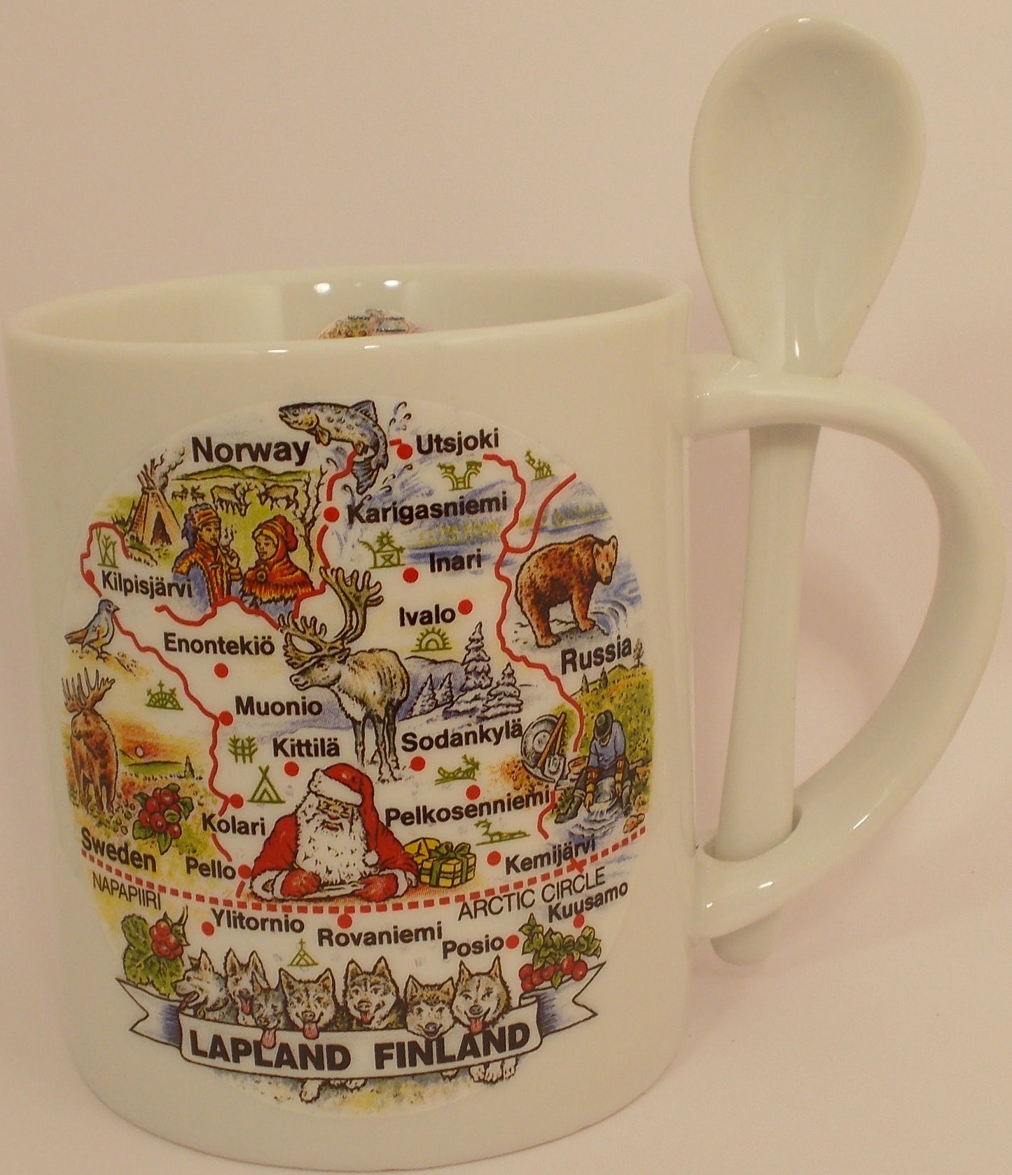 Muki lusikalla Lapin kartta 944/6008