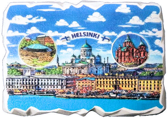 Kohokuviomagneetti Helsinki kauppatori CSM001