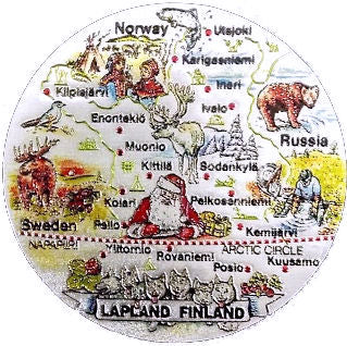 Foliomagneetti Lapin kartta FM6008