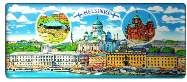 Muovimagneetti Helsinki kauppatori PAN1
