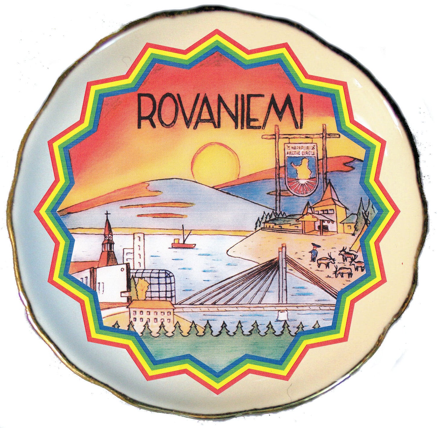 Posliinimagneetti Rovaniemi 3000/7002