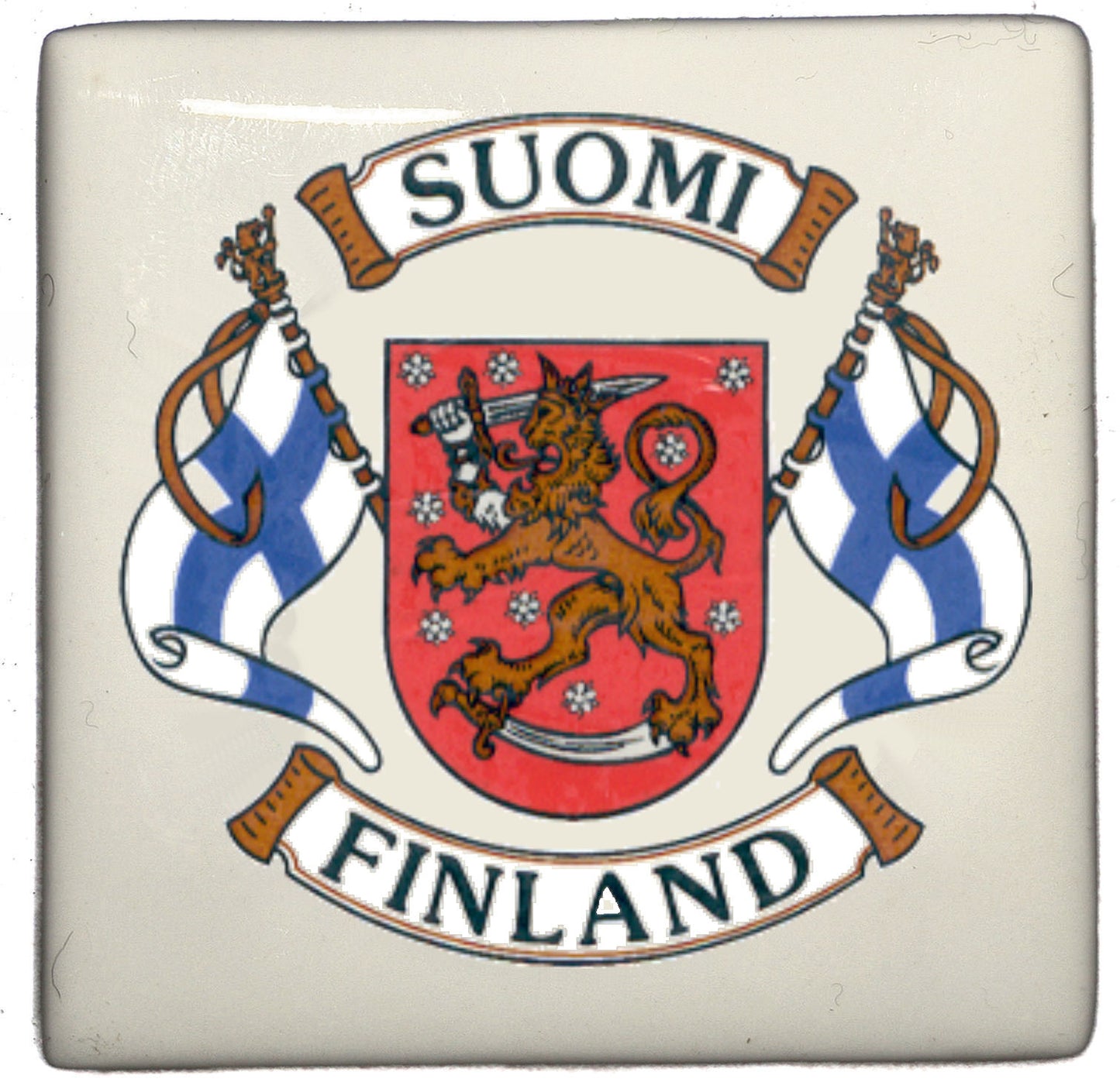Posliinimagneetti Liput vaakunalla m5x5/6002