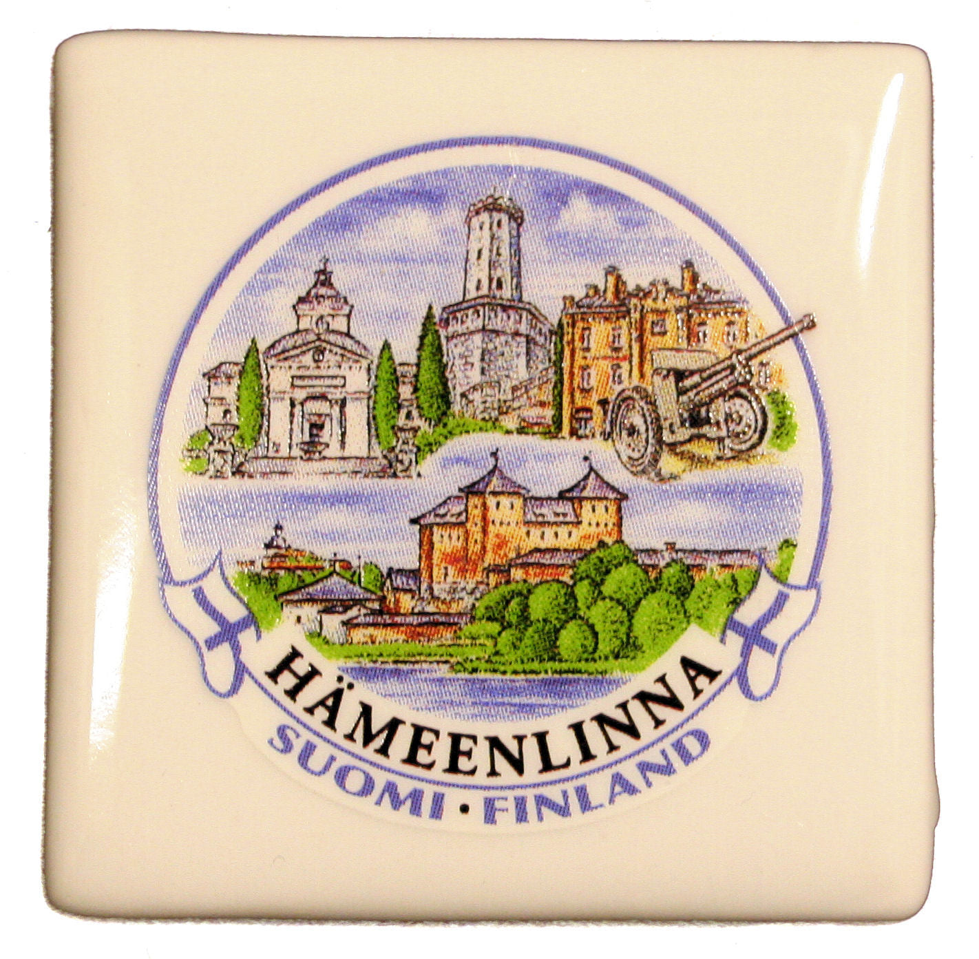 Posliinimagneetti Hämeenlinna m5x5/6013