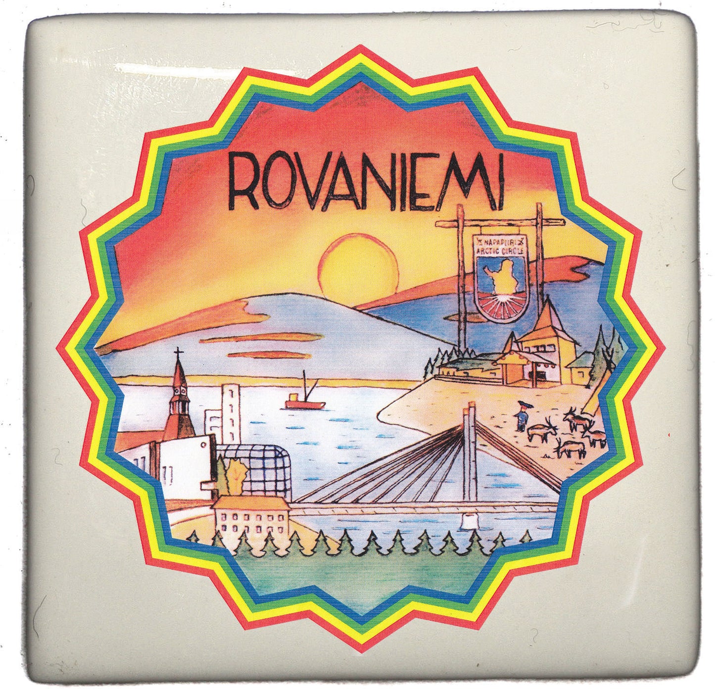Posliinimagneetti Rovaniemi m5x5/7002