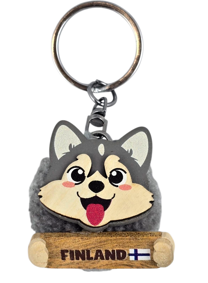 Pompom avaimenperä husky FA7