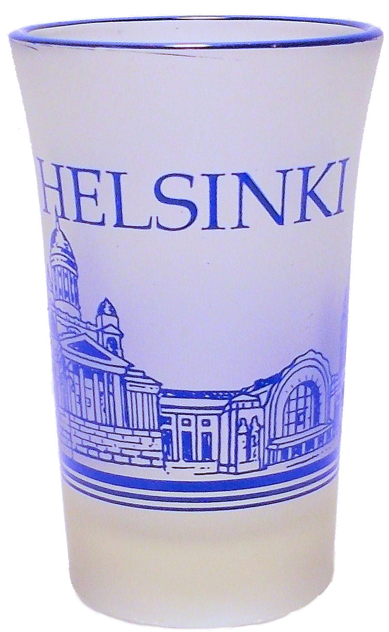 Shottilasi Helsinki sininen 130S