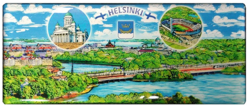 Muovimagneetti Helsinki Töölönlahti PAN2